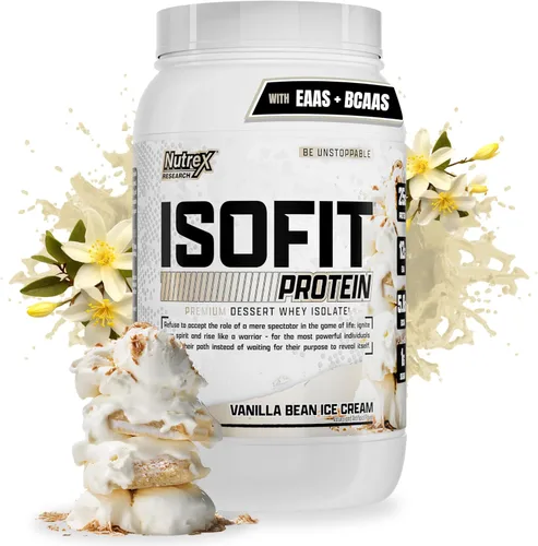 Miniatura 8 de Nutrex Research IsoFit Proteína de suero de leche en polvo instantáneamente 100% aislado de proteína de suero Recuperación muscular, sin
