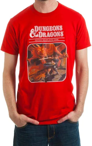 Miniatura 3 de Camiseta gráfica Dungeons and Dragons Third Edition para hombre, Rojo