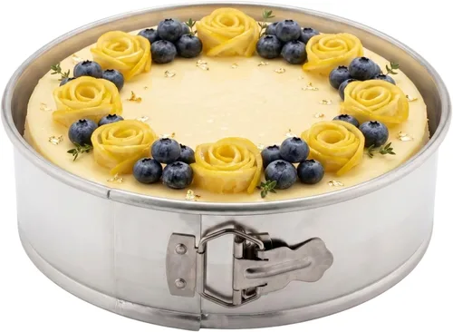 Miniatura 8 de Restaurantware Met Lux - Molde redondo para tartas de 9 pulgadas, 1 molde desmontable – pestillo de liberación inferior extraíble, bandeja