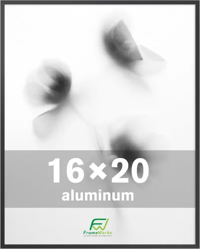 Miniatura 44 de FrameWorks Marcos para póster de aluminio cepillado de 12 x 18 pulgadas, diseño moderno de metal cepillado con plexiglás inastillable, perfecto