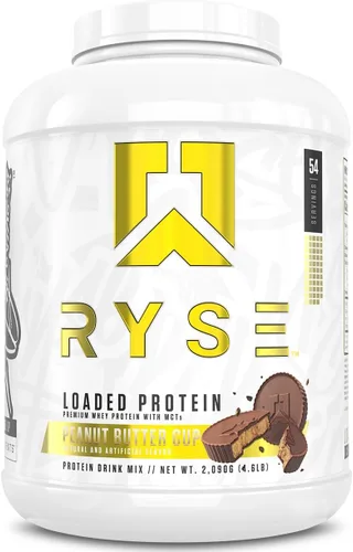 Miniatura 22 de Ryse - Proteína en polvo cargada, 0.88 onzas de aislado y concentrado de proteína de suero de leche, fibra prebiótica y MCT, baja en carbohidratos