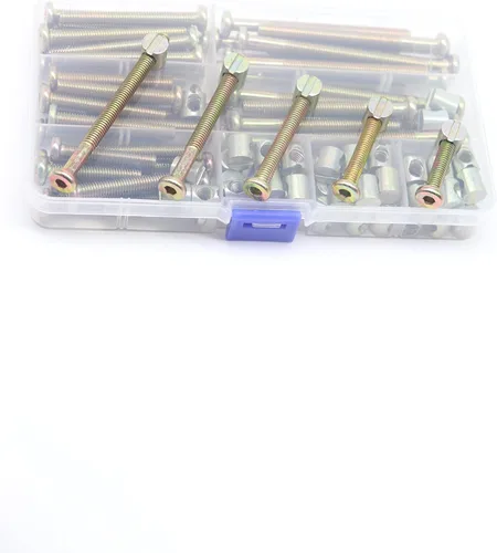 Miniatura 2 de Tornillos de repuesto para cuna/litera, 100 piezas M6 x 1.378 in/1.772 in/ 2.165 in/ 2.559 in/ 2.953 in / 2.953 in Hex Drive Socket Cap Tornillos