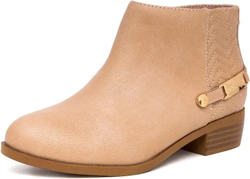 Nautica Kids Girls Ankle Bootie With Side Buckle and Zipper, Dress Boot -For Youth & Toddler (ToddlerLittleBig Kids)