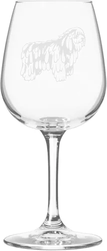 Miniatura 507 de Copa de vino de 12.75 onzas con diseño de perro grabado