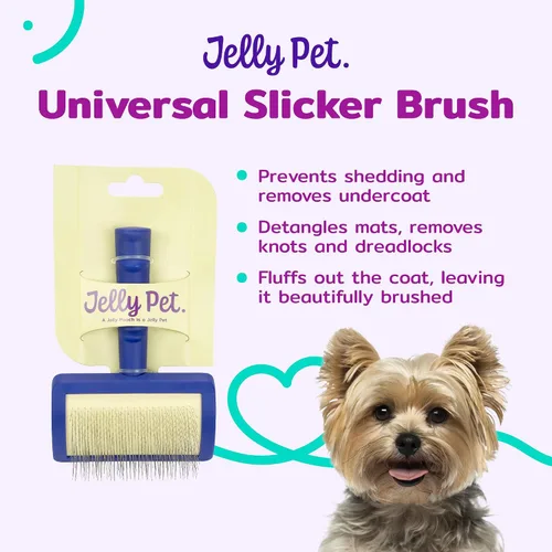 Miniatura 2 de Jelly Pet Cepillo universal deslizante para perros, cepillo de aseo para perros, elimina enredos y pelaje muerto, Tuffer Than Tangles Maltese