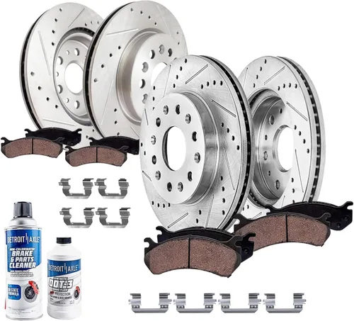 Miniatura 32 de Detroit Axle - Kit de freno delantero para Chevy GMC Silverado Sierra Yukon XL Express Savana Suburban 1500 Tahoe Avalanche Cadillac Escalade Pinza