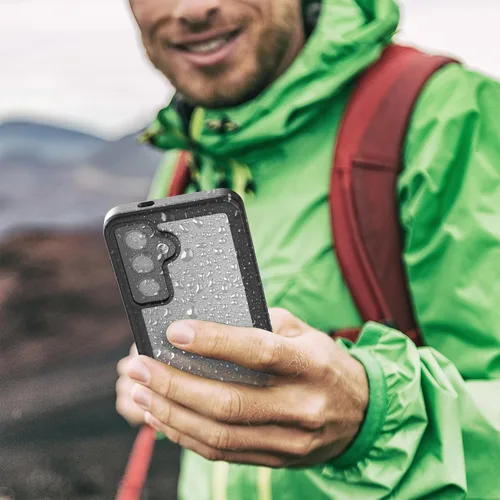 Miniatura 5 de Encased Funda impermeable para cinturón diseñada para Samsung Galaxy S24 Plus, funda protectora de cuerpo completo con protector de pantalla