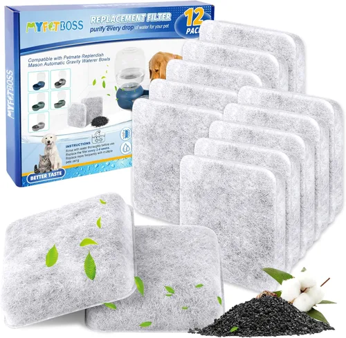 Miniatura 10 de Filtro de agua de repuesto para perros, filtro de agua para perros, filtro de agua para mascotas compatible con cuencos de agua automática por