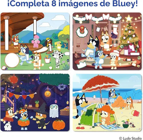 Miniatura 4 de Skillmatics Bluey Dot It - Actividad de calcomanías sin desorden para niños, más de 500 calcomanías, kits de manualidades, actividades de bricolaje