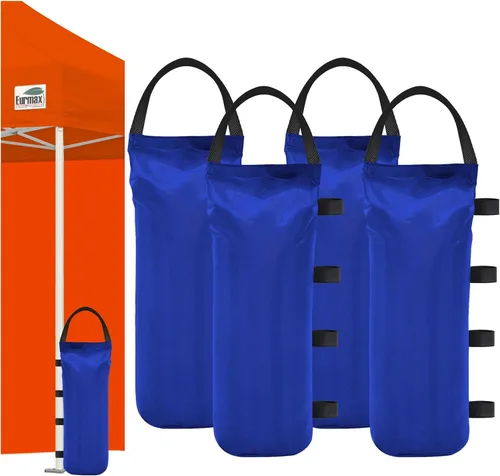 Miniatura 6 de Bolsas de peso Eurmax USA para tienda de campaña con dosel, bolsas de arena para toldo al aire libre instantáneo, patas de toldo, bolsas de arena