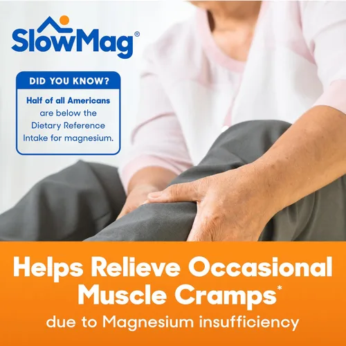 Miniatura 4 de SlowMag - Suplemento de cloruro de magnesio para músculos y corazón con calcio, 180 unidades, apoya la relajación muscular, la salud del corazón