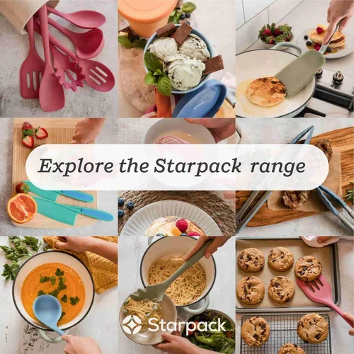 Miniatura 8 de Starpack 'Get a Grip' Pinzas de cocina de silicona para cocinar (2 piezas) – Pinzas para barbacoa resistentes al calor hasta 600 °F – Utensilios