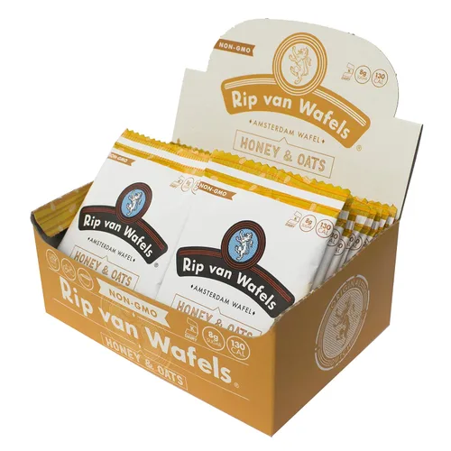 Miniatura 2 de RIP VAN WAFELS Galletas Wafel de miel y avena, 4.64 onzas