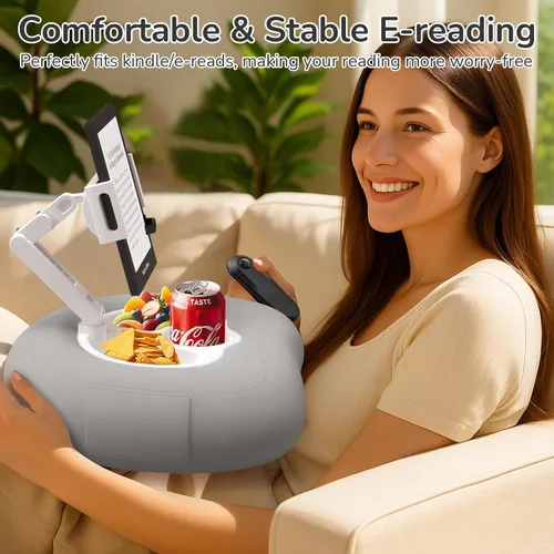 Miniatura 2 de Soporte de almohada para tableta para Kindle iPad compatible con teléfono/tableta de 4.7 a 10 pulgadas, iPad, iPhone, Samsung, Google, soporte