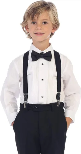 Miniatura 8 de Gioberti - Camisa de vestir para niño con pajarita y tachuelas de metal