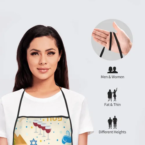 Miniatura 6 de Delantal de Mardi Gras 2023 para mujeres y hombres, delantales ajustables para decoración de cocina, cocina, Navidad, cena, fiesta de vacaciones