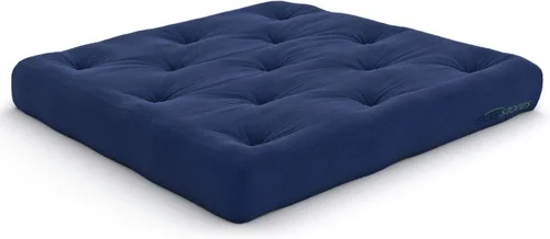 Miniatura 37 de Nirvana Futons Colchón de futón completo de 6 pulgadas, sarga azul marino, fabricado en Estados Unidos Azul marino (Navy Twill)