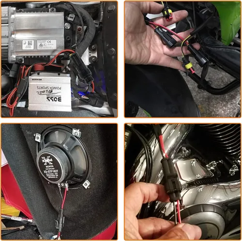 Miniatura 7 de 20 Kits 2 y 3 Pin Conector Enchufe Automotriz Conector Eléctrico 3 Cable Impermeable Conector Rápido Conexión Reemplazo