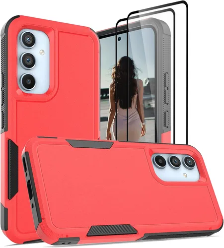 Miniatura 87 de Jeylly Compatible con Samsung Galaxy A22 5G Funda, Funda Samsung A22 5G con 2pcs protectores de pantalla de vidrio templado