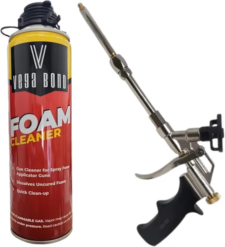 Miniatura 9 de Vega Bond Pistola de espuma Pro Spray – Aplicador profesional de espuma de poliuretano con punta giratoria de 360°, diseño reutilizable de alta