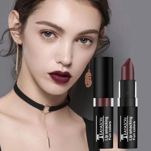 Miniatura 4 de Juego de lápices labiales mate de vampiro vívido, de larga duración, impermeable, de terciopelo, para fiestas, bailes de máscaras, cosplay