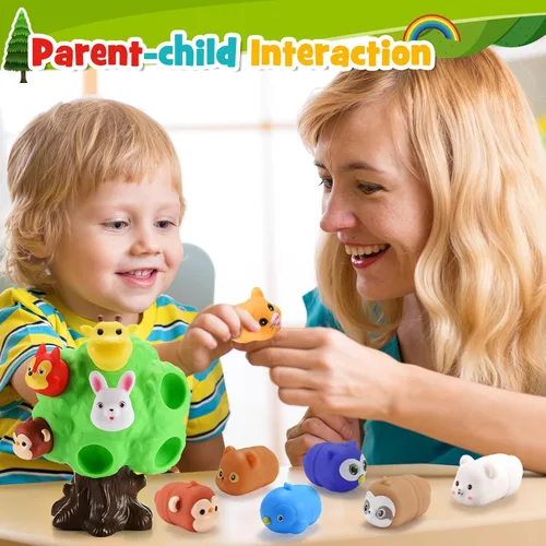 Miniatura 4 de Regalos para niños de 1 a 5 años, juguetes para niños pequeños, juguete educativo de animales de granja para niños pequeños de 1 a 6 años, juego