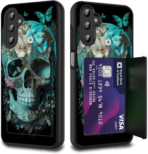Miniatura 85 de Funda híbrida de doble capa con función atril para Samsung Galaxy A16 5G de 6.9 pulgadas, diseño de vaca con bandera estadounidense