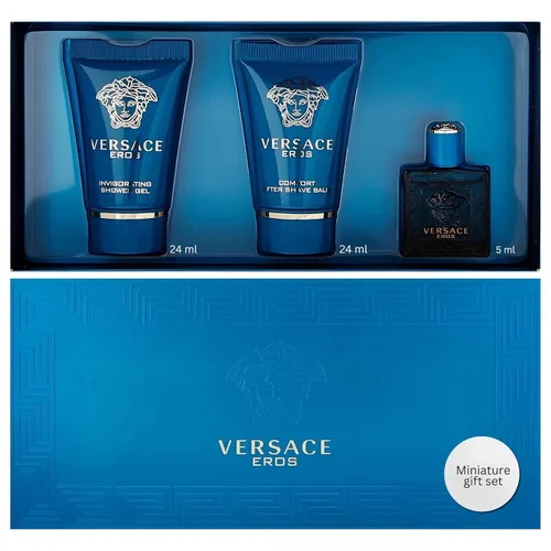 Versace Eros Perfume para hombre 3 piezas Mini set de regalo