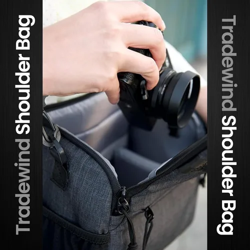 Miniatura 8 de Tamrac Tradewind 2.6 Bolsa para cámara para fotógrafos, funda para cámara para accesorios de fotografía, bolsa de hombro compacta para cámaras DSLR