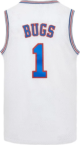 Miniatura 2 de Camiseta de baloncesto para hombre #1 Bugs #10 Lola Space Movie Jersey, conjuntos de camiseta deportiva de hip hop para fiesta de Halloween