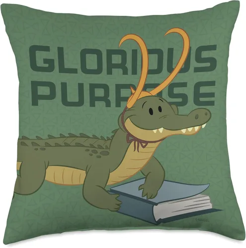 Miniatura 5 de Marvel Alligator Loki Glorious - Almohada (16.0 x 16.0 in), multicolor
