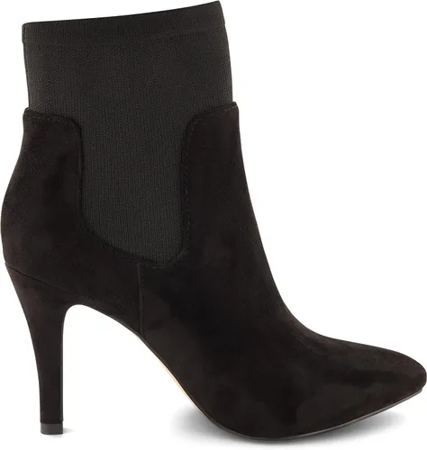 Miniatura 4 de CUSHIONAIRE Botines de vestir elásticos Ginebra para mujer con acolchado de espuma viscoelástica, anchos disponibles, Negro