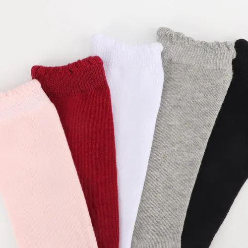 Miniatura 7 de DRESHOW BQUBO - Calcetines de punto para bebé, calcetines de algodón para niñas pequeñas
