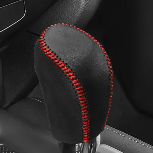 Miniatura 10 de XITER Cubierta de Perilla de Palanca de Cambios Automática de Cuero, Fundas Protectoras de Palanca de Cambios para Nissan Rogue 2014 2015 2016