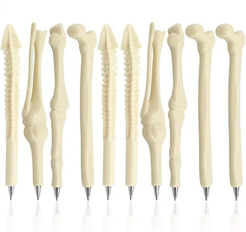 Creativa novedad MagicW, Pluma con forma de hueso, pluma dedo pluma enfermera/doctor papelería para estudiante de regalo., 20Pcs 20PZAS