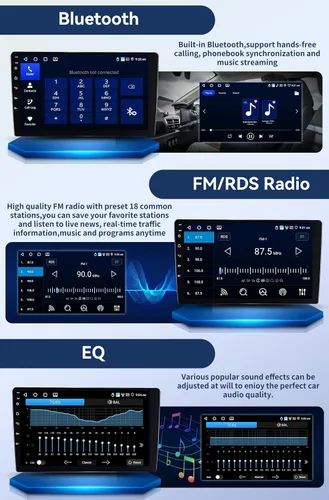 Miniatura 5 de [4+128G] Android 15 - Actualización estéreo para automóvil Ford F150/F-150 2009-2012 (Auto-AC) con CarPlay inalámbrico y Android Auto, radio