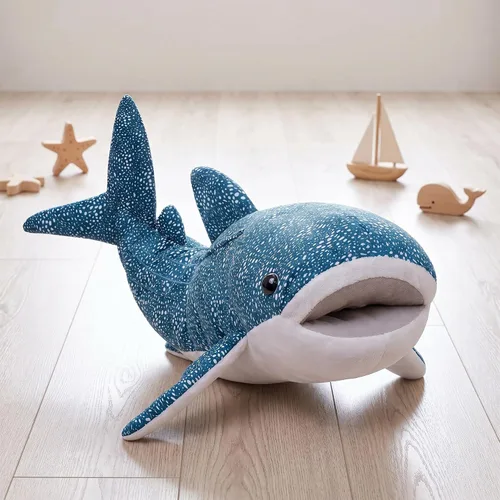 Miniatura 9 de Juguete de peluche de tiburón gigante, animal de peluche de tiburón ballena de 47 pulgadas, peluche grande, enorme animal de peluche para niños