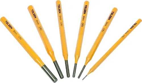 Miniatura 5 de TOLSEN Juego y estuche de herramientas profesionales de acero vanadio resistente para perforación de uñas de 6 piezas