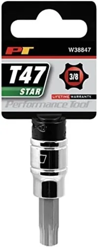 Performance Tool W38847 enchufe de estrella, unidad de 3/8 pulgadas