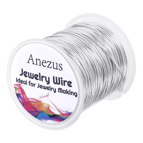 Miniatura 14 de Anezus anezus - Alambre de joyería de calibre 18 para hacer joyas, alambre de cobre resistente al deslustre, para suministros de fabricación