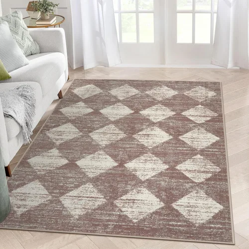 Miniatura 32 de Lahome Alfombras de Área Lavables a Máquina para Dormitorio Estético, Alfombra de Área Suave 4x6 pies para Sala de Estar Antideslizante, Alfombras