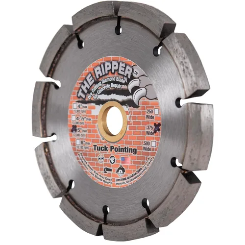 Miniatura 4 de Delta Diamond Ripper Premium - Hoja de diamante de punta de 4 pulgadas, ancho de 1/2 pulgada, para eliminación de mortero (4" X.500)