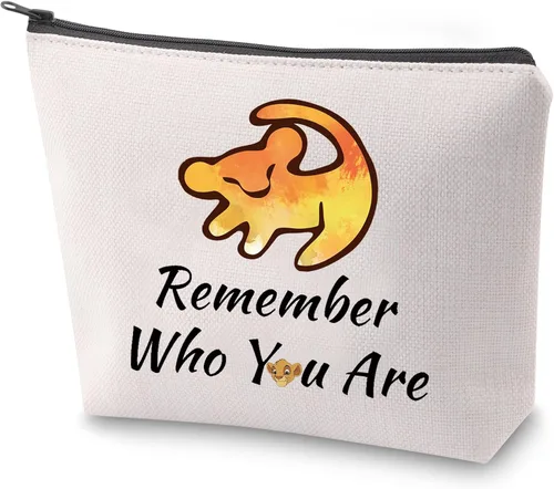 ZJXHPO Bolsa de maquillaje Remeber Who You Are The Lion Inspire Gift Lion Inspire Bolsa de cosméticos Regalo de inspiración (Remember WYA)
