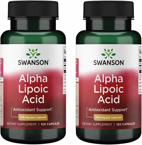 Miniatura 9 de Swanson Ácido alfa lipoico – Suplemento natural que apoya niveles saludables de presión arterial ya dentro de un rango normal – Promueve