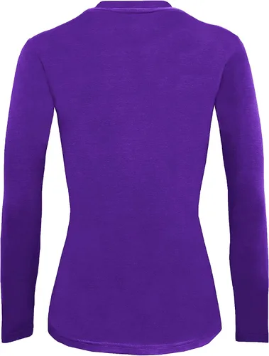 Miniatura 160 de Natural Uniforms Camiseta Under Scrub para mujer, cuello redondo, manga larga, paquete de 3, paquete múltiple de 3