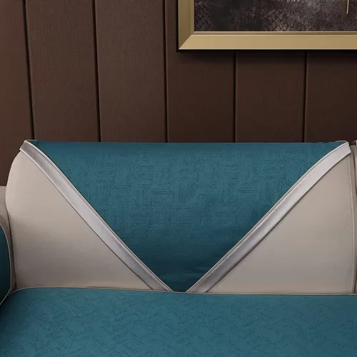 Miniatura 5 de Funda de cojín antideslizante para sofá, protector de muebles, estilo moderno, adecuada para sillón, funda de sofá para sala de estar, funda de Azul