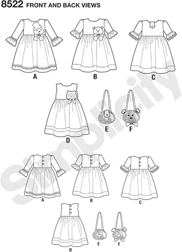 Miniatura 8 de Simplicity Patrones creativos Vestidos y monederos, A (3-4-5-6-7-8)