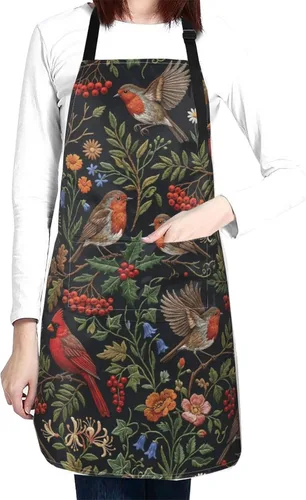 Delantal impermeable de mandalas encantador delantal de cocina delantal ajustable unisex