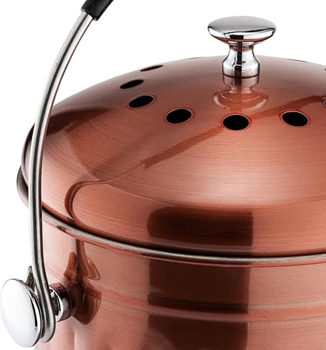 Miniatura 8 de RED FACTOR Contenedor de Compost Premium para Encimera de Cocina - Cubo de Residuos de Alimentos de Acero Inoxidable con Tecnología Innovadora