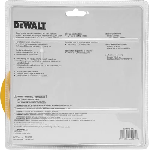 Miniatura 6 de DEWALT Flex N Stay - Pistola de soplado de aire, extensión de 12 pulgadas